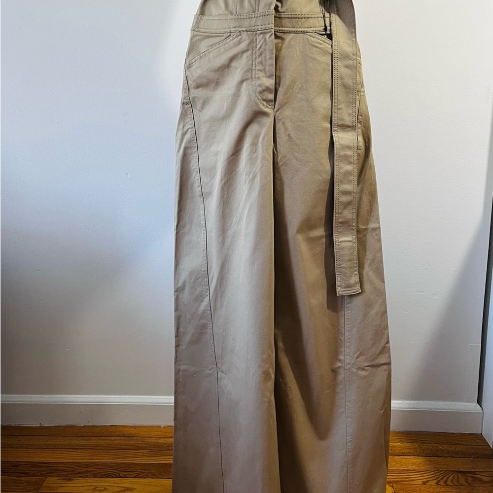 Zara Beige Wide-Leg Chinos